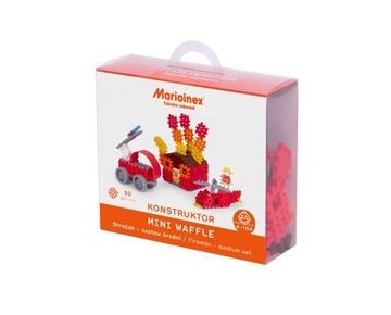 KLOCKI MINI WAFFLE ZESTAW STRAŻAK 90 ELEMENTÓW MARIONEX