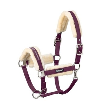 Eskadron kantar Faux-Fur Double Pin Basic - Cob bordowy