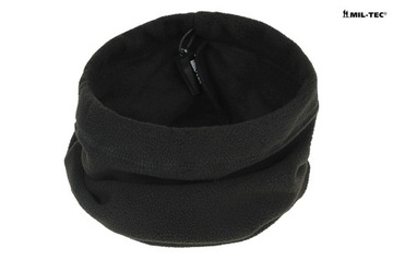 ФЛИСОВАЯ ЮБКА на кулиске ШАПКА, ШАРФ - Черный