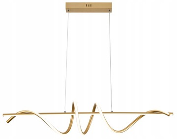 Lampa wisząca LED SERPENT nowoczesna 34W złota