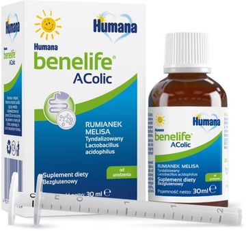 HUMANA BENELIFE ACOLIC 30ML - NA SPOKOJNY BRZUSZEK