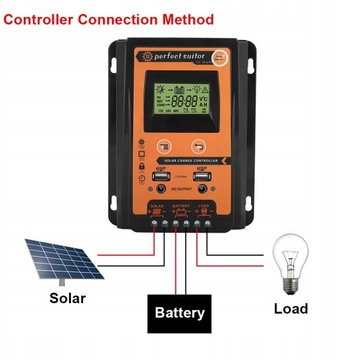 Regulator kontroler solarny 30A 12V/24V MPPT