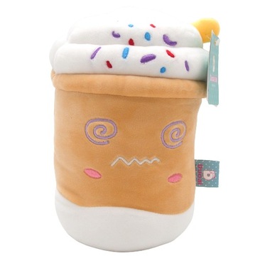 Maskotka pluszak milk shake brązowy czekoladowy 25 cm