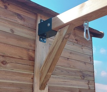 Садовый игровой домик Ola для детей, массивный, качели + горка