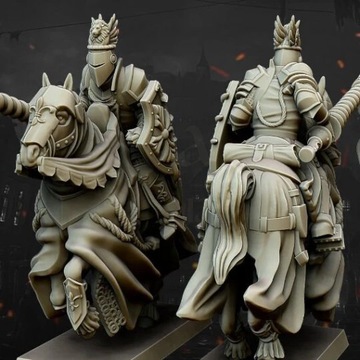 Highlands Miniatures Бретоннская тяжелая кавалерия, 5 моделей