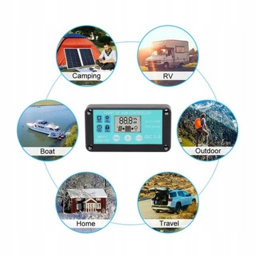 КОНТРОЛЛЕР СОЛНЕЧНОЙ ЗАРЯДКИ 100А 12В/24В