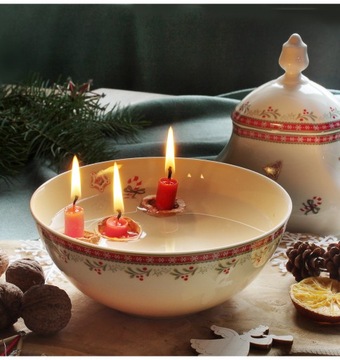 Миска, Рождественский фарфор, пряник, 16 см, Leander