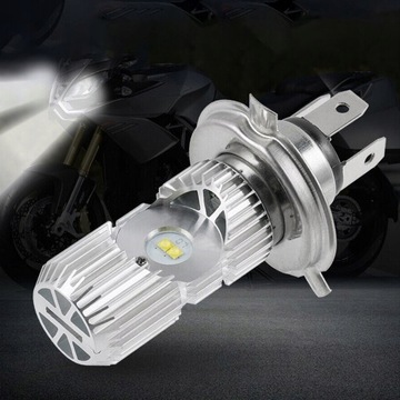 СВЕТОДИОДНАЯ ЛАМПА H4 МОТОЦИКЛ МОТОСКУТЕР 1400LM 2 ШТ.