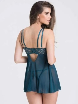 LOVEHONEY сорочка для сна с кружевом + стринги, 42-44