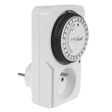 Programator czasowy timer analogowy mechaniczny włącznik wyłącznik prądu