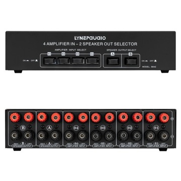 Аудиопереключатель LYNEPAUAIO 4 входа 2 аудиосигнала