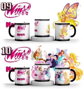 ВОЛШЕБНАЯ КРУЖКА WINX CLUB + ИМЯ + КАРТОН
