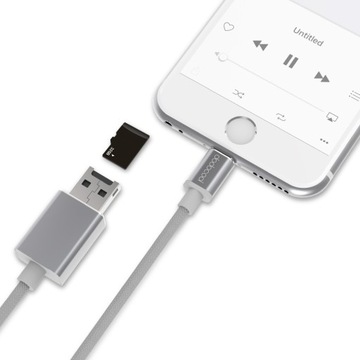 Кабель памяти MFi Lightning — USB-A 2.0, 15 см