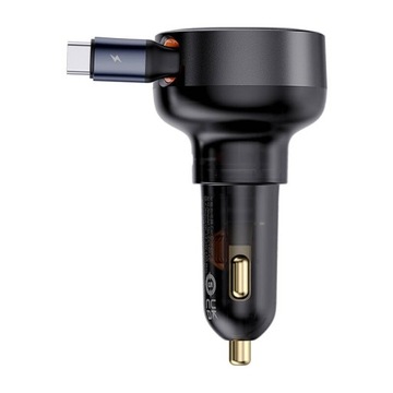Автомобильное зарядное устройство Baseus Enjoyment Pro USB-C (гнездо) / USB-C (штекер)