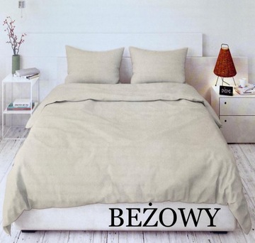 KOMPLET POŚCIELI 160x200 trzyczęściowy jednolity RÓŻNE KOLORY