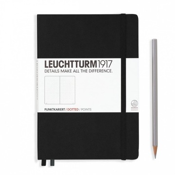 Notatnik Leuchtturm1917 Medium A5, Kropki, Czarny