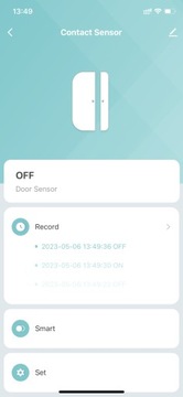 Умный датчик открытия дверей и окон ZigBee Tuya