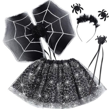 STRÓJ NIETOPERZ PAJĘCZARKA CZAROWNICA HALLOWEEN