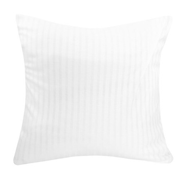 Poszewka bawełniana jersey Exclusive 40x40 2422 biała pasy