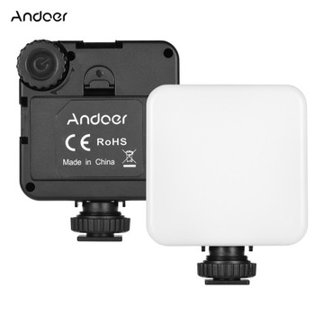 Andoer KM-72B Мини-светодиодная видеолампа RGB цветная
