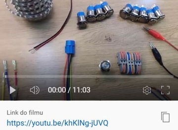 Przycisk przełącznik 16mm metalowy LED 230V mo