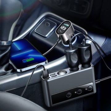 JOYROOM JR-CL06 МНОГОПОРТОВОЕ АВТОМОБИЛЬНОЕ ЗАРЯДНОЕ УСТРОЙСТВО USB PD154W