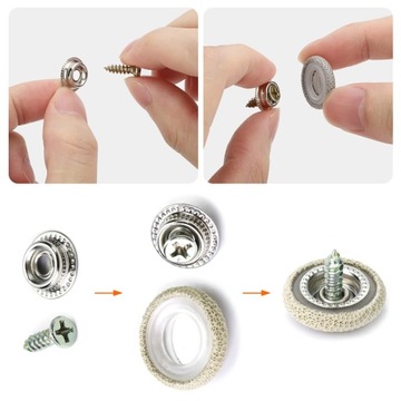 Ремкомплект обивки потолка автомобиля 70 шт. + отвертка + сантиметр