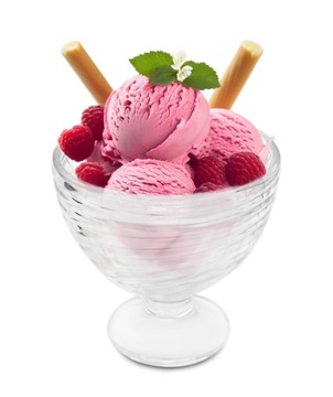 PUCHAREK 300ML SZKLANY NA LODY DESER POJEMNIK OKRĄGŁY