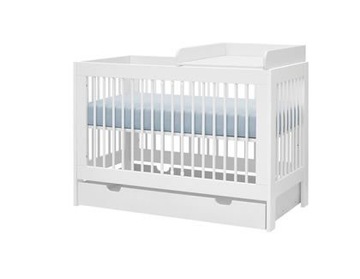 Детская кроватка Pinio Basic 140x70 с выдвижным ящиком