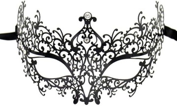 Maskaradowa maska wenecka, metalowa maska_x0001_