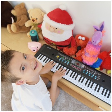 КЛАВИАТУРНЫЙ ОРГАН ПИАНО ДЛЯ ОБУЧЕНИЯ МИКРОФОН БЛОК ПИТАНИЯ 61 КНОПКА ДЛЯ ДЕТЕЙ