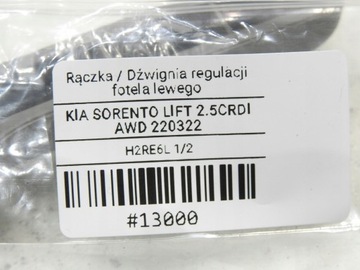 DRŽÁTKO REGULACE SEDADLA LEVÝ KIA SORENTO I FACELIFT