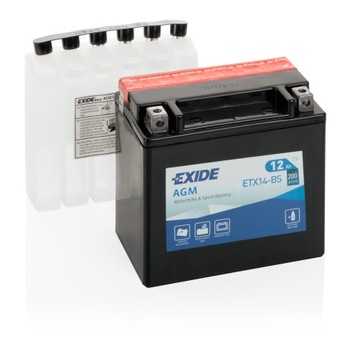 Мотоциклетный аккумулятор Exide YTX14-BS 12Ач 200А