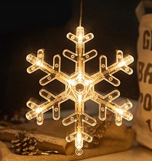 Светящаяся подвеска на окно Присоска LED Christmas 2