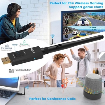 Bluetooth 5.0 USB аудиопередатчик B10PRO адаптер для PS5 PS4 Switch PC Ymoo