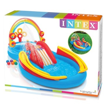 Водная площадка для бассейна Intex Tęcza 57453 + АКСЕССУАРЫ МОДЕЛЬ 2024 ГОДА