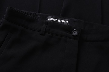 GERRY WEBER czarne spodnie damskie w kant 42 44