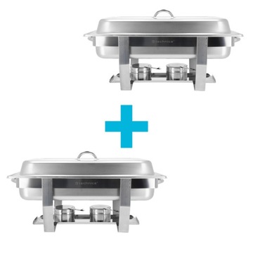 Zestaw 2 podgrzewaczy gastronomicznych GN 1/1 9L TECHNICA