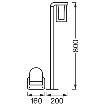 SMART CASCADE 10W 3000K Садовый светильник LEDVANCE