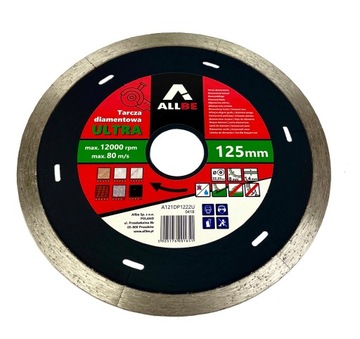 АЛМАЗНЫЙ ДИСК ДЛЯ ГОНЧАРНЫХ РАБОТЫ 125Х1,4Х8Х22,23ММ ALLBE