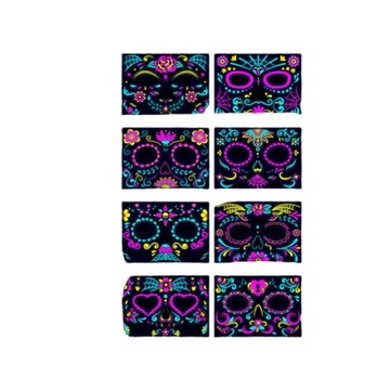Waterproof Halloween Makeup Temporary Tattoo Stickers, Paper,
