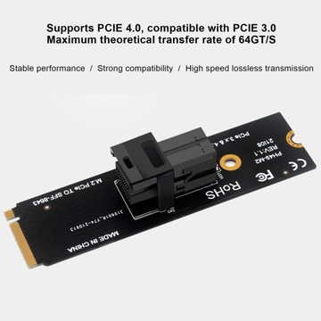 Адаптер M.2 PCIE 4.0 — SFF8643 U2 Адаптер M.2