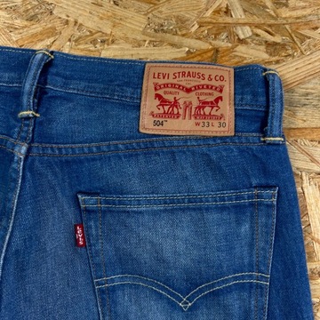 Spodnie Jeansowe LEVIS 504 33x32 męskie denim