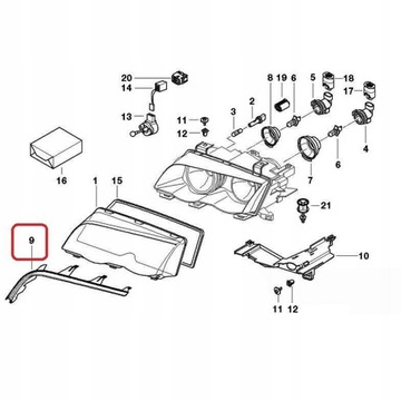 ПРОКЛАДКА НАКЛАДКИ BMW 3 SERIES E46
