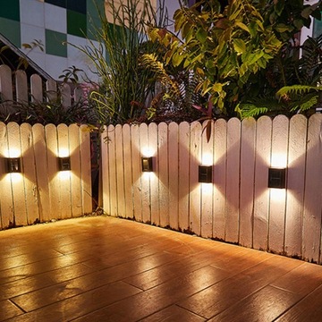 НАСТЕННЫЙ СВЕТИЛЬНИК СОЛНЕЧНАЯ СВЕТОДИОДНАЯ ЛАМПА ДОМ САД НИЗ ВВЕРХ