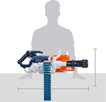 ВИНТОВКА X-SHOT CRUSHER MINIGUN + 30 ДРОТО NERF