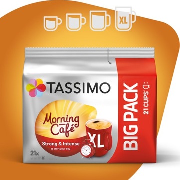 Tassimo Morning Cafe Strong&Intense XL, 21 шт.