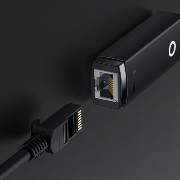 Сетевой адаптер Baseus Lite Series USB-RJ45, 100 Мбит/с (черный)