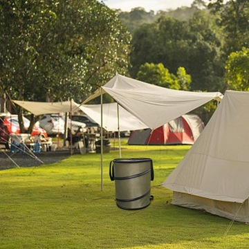 Портативный складной садовый мешок для мусора с держателем для мусора емкостью 2 л