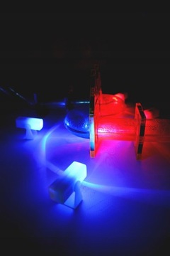 ŚWIECĄCE KLOCKI MAGNETYCZNE ŚWIECĄCY TOR MAGNETYCZNY dla kulek ZESTAW XXL